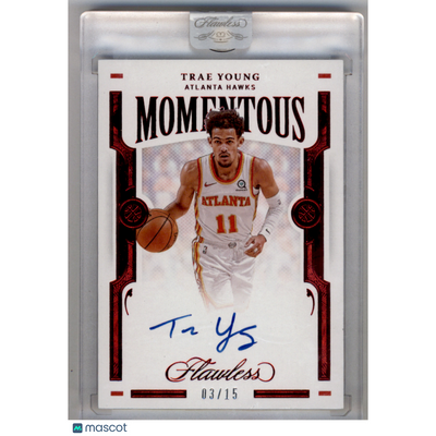Basketball Panini 2021 Panini Flawless Momentous Autographs Trae Young #Mom-Tra