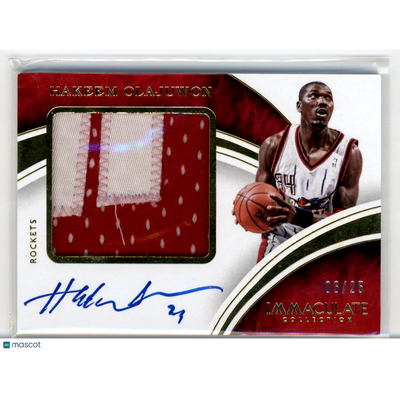 UFC MMA Panini 2016 Panini Immaculate Collection Hakeem Olajuwon #Ppa-Hol /25