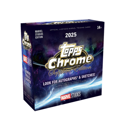 Sports Topps 2025 Topps Chrome Sapphire Edition Marvel Studios Hobby Box