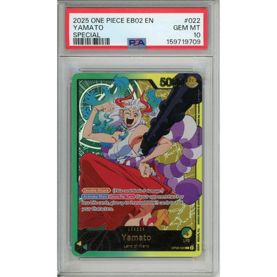 One Piece TCG One Piece Graded: Yamato Eb02 Special Leader (2025) PSA 10