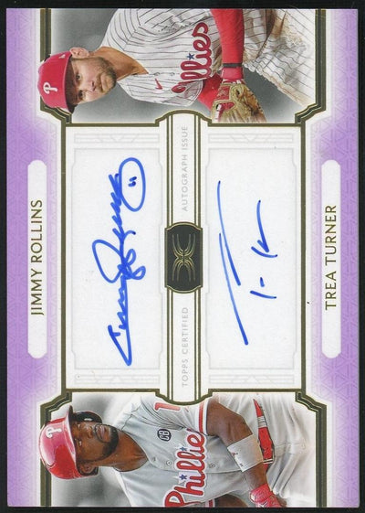 Pokémon Panini 2021 Topps Definitive Collection Dac-Rt Jimmy Rollins Trea Turner Definitive Collection /5 Philadelphia Phillies Auto
