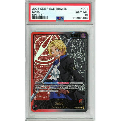 One Piece TCG One Piece Graded: Sabo Op05-001 Special Leader (2025) PSA 10