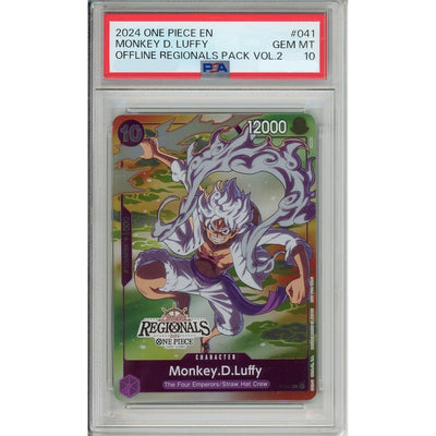 One Piece TCG One Piece Graded: Monkey D. Luffy P-041 Offline Regionals Pack Vol.2 (2024) PSA 10