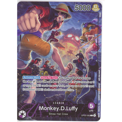 One Piece TCG One Piece Single: Monkey. D. Luffy Op05-060 NM