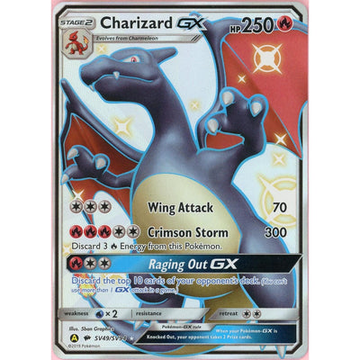 Pokémon Pokemon Single: Charizard GX Sv49/Sv94 Hidden Fates (2019) Full Art NM