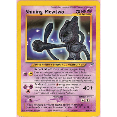 Pokémon Pokemon Single: Shining Mewtwo 109/105 Neo Destiny (2002) Holo MP