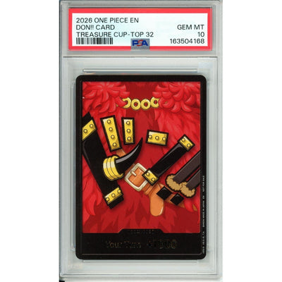 One Piece TCG One Piece Graded: Don!! Card Elpaph Luffy Treasure Cup Top 32 PSA 10