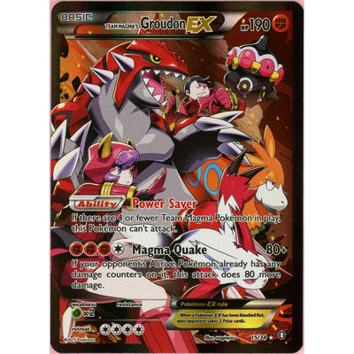 Pokémon Pokemon Single: Team Magma'S Groudon EX 15/34 Double Crisis (2015) Holo LP
