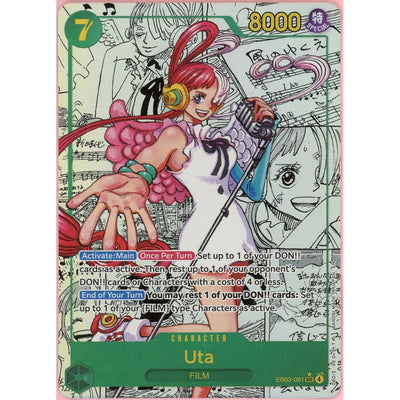 One Piece TCG One Piece Single: Uta Manga Alt Art Eb03-061 Extra Booster Heroines Edition NM