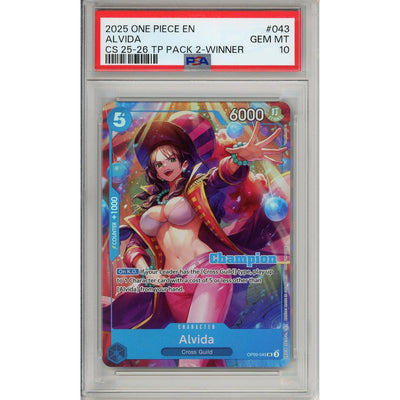 One Piece TCG One Piece Graded: Alvida Op09-043 Championship 25-26 Winner PSA 10