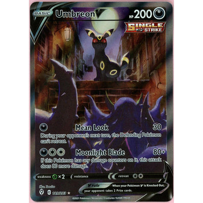 Pokémon Pokemon Single: Umbreon V 189/203 Evolving Skies (2021) Alternate Art NM