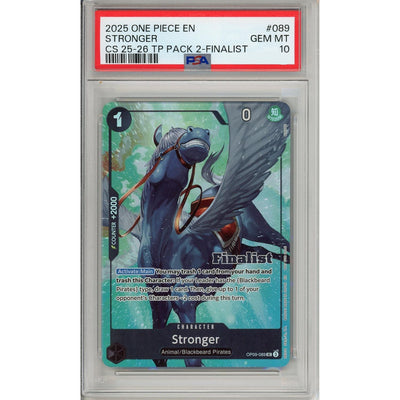 One Piece TCG One Piece Graded: Stronger Op09-089 Championship 25-26 Finalist PSA 10