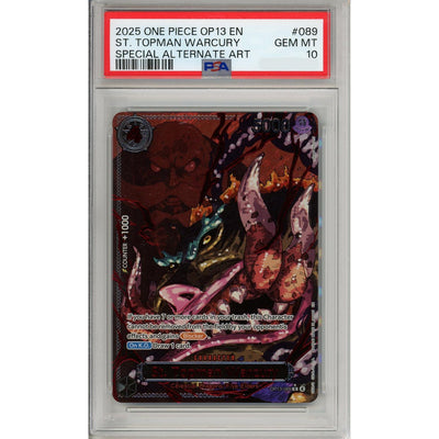 One Piece TCG One Piece Graded: St. Topman Warcury Op13-089 Special Alt Art PSA 10