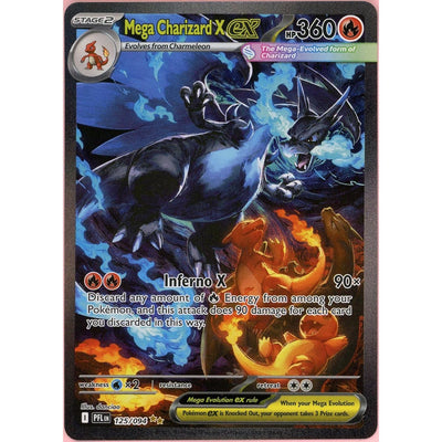 Pokémon Pokemon Single: Mega Charizard X EX 125/094 Phantasmal Flames (2025) SIR Holo NM