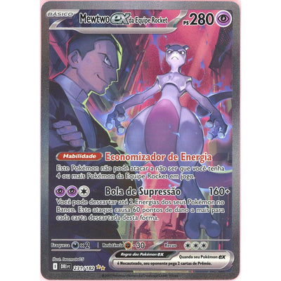 Pokémon Pokemon Single: Portuguese Team Rocket'S Mewtwo EX 231/182 Destined Rivals (2025) SIR NM