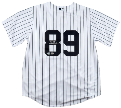 Baseball Jasson Dominguez Autographed Jersey Jsa Authenticated (MLB & Fanatics)