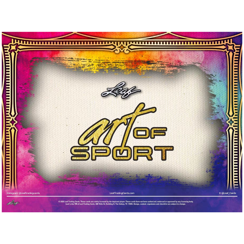 2026 Leaf Art Of Sports Hobby Box