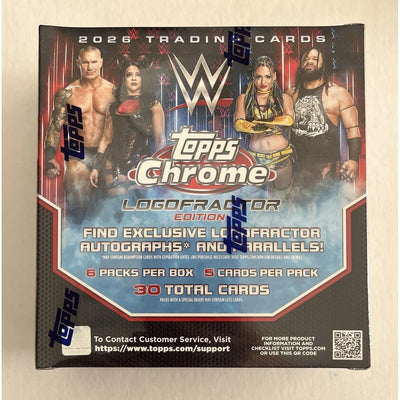 WWE Wrestling Topps 2026 Topps Chrome WWE Wrestling Logofractor Edition Box