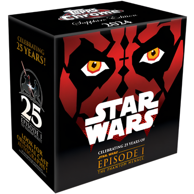 Racing Topps 2024 Topps Star Wars: The Phantom Menace Topps Chrome Sapphire Edition Hobby Box