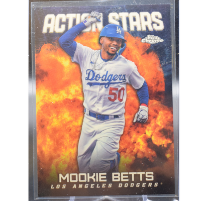 Baseball Topps 2023 Topps Chrome Baseball - Mookie Betts 23 - Action Stars Superfractor 1/1