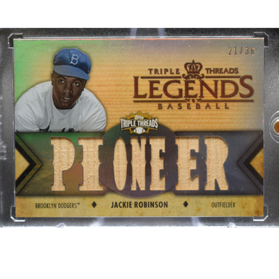 Baseball Topps 2012 Topps Triple Threads Baseball - Jackie Robinson Ttrl-13 - Legends Mem 21/36