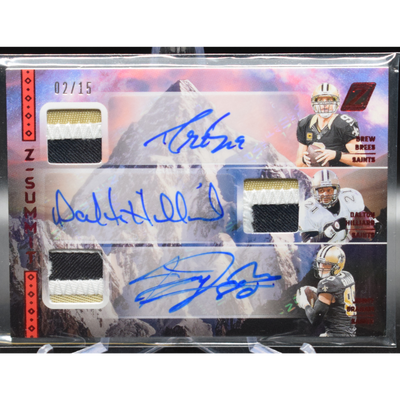 Sports Panini 2024 Panini Zenith Football - Drew Brees Dalton Hilliard Jimmy Graham Zsa-No - Summit Red /15