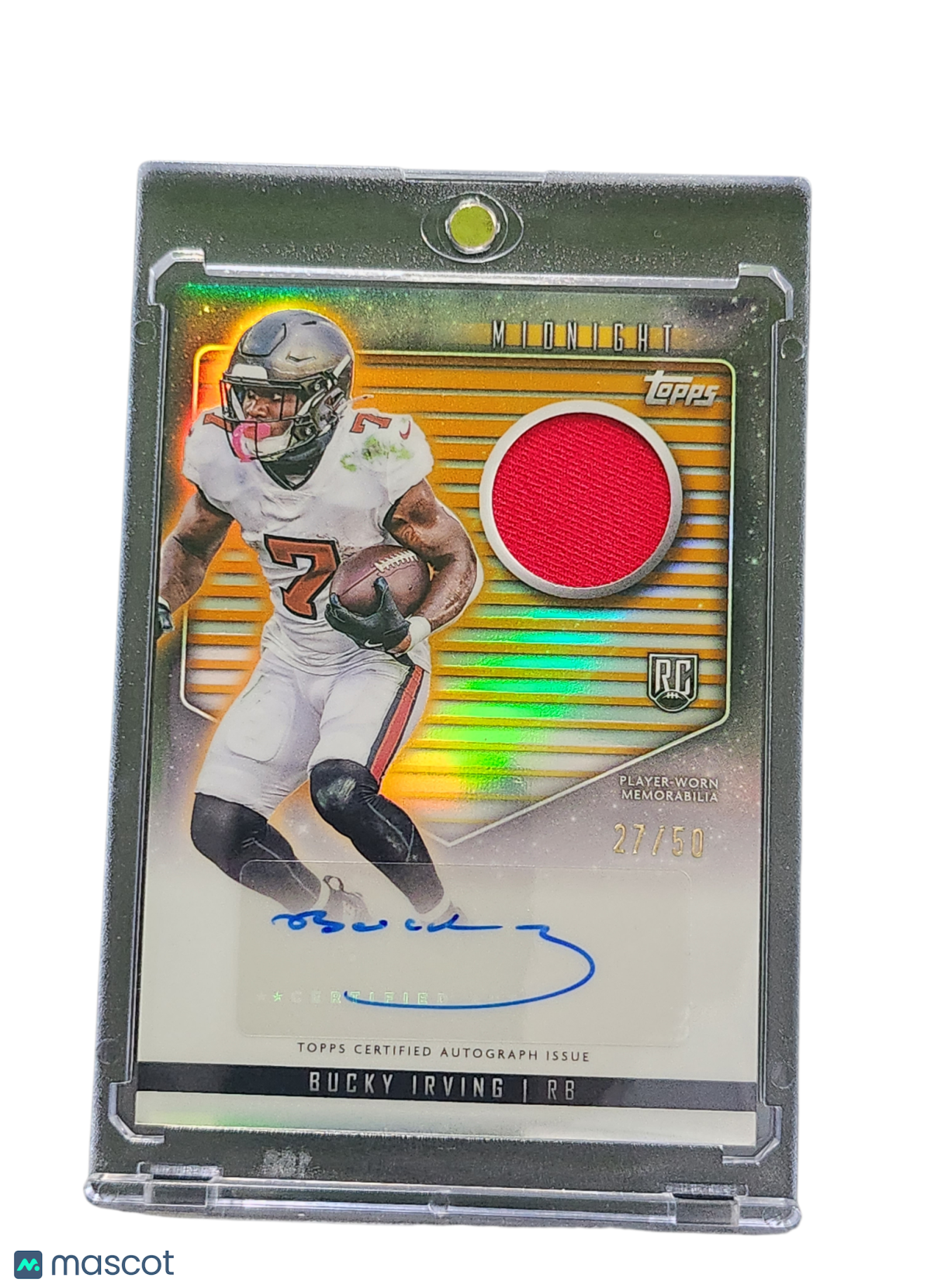 2024 Topps Midnight Bucky Irving #Rja-Bi Player-Worn Rc / 50 Rookie Jersey Auto