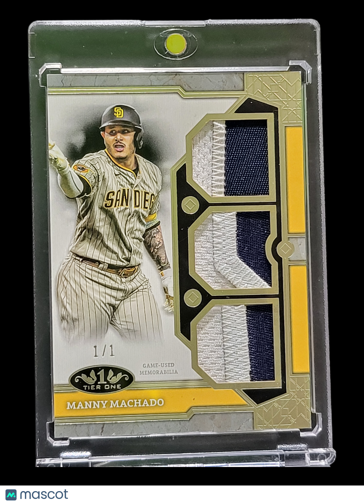 2024 Topps Manny Machado #T1r-Mma 1 / 1 Triple Patch Relic Card Game-Used