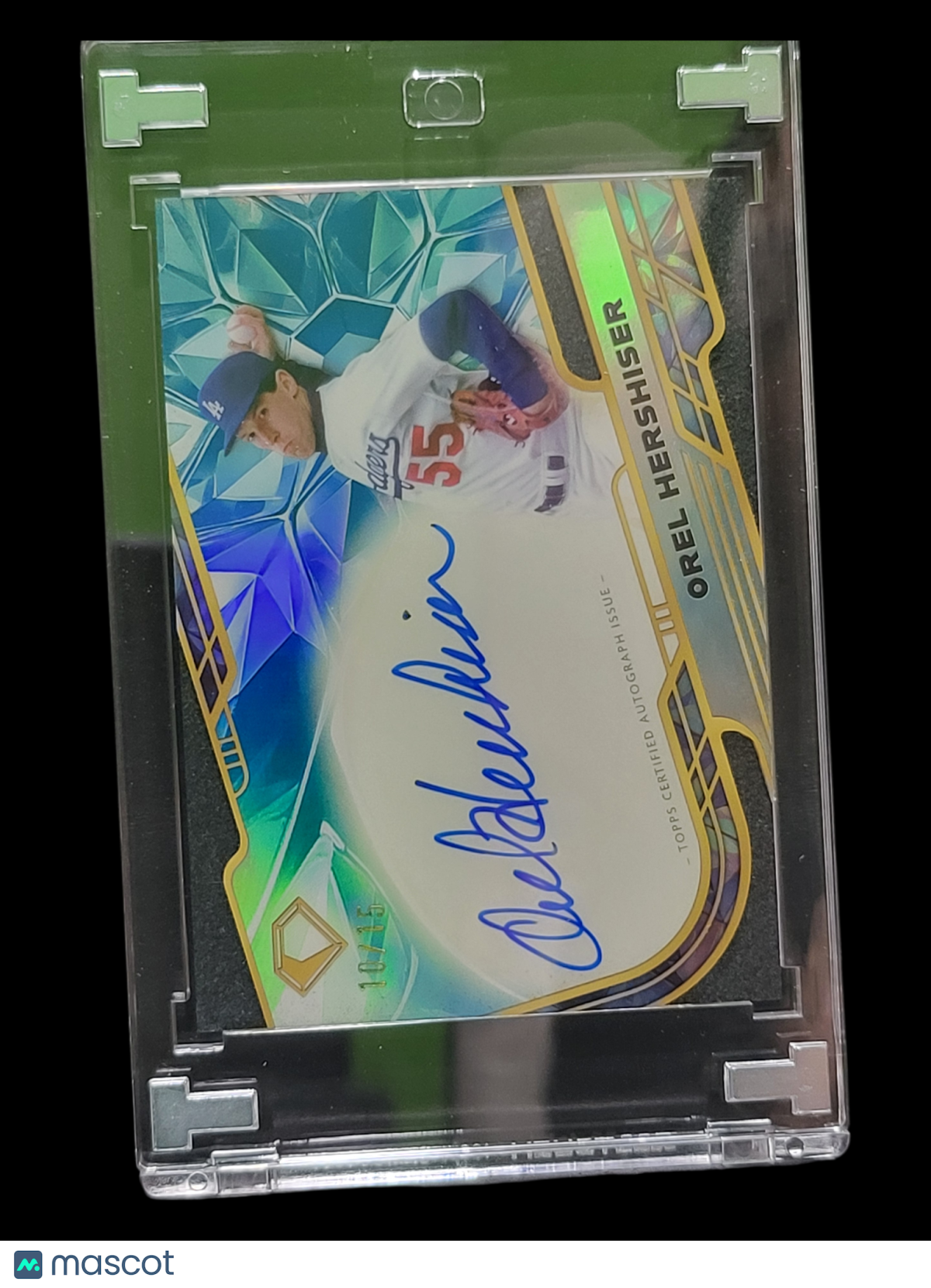 2025 Topps Diamond Icons Chrome Autograph Orel Hershiser #Acc-Oh Gold 10/15