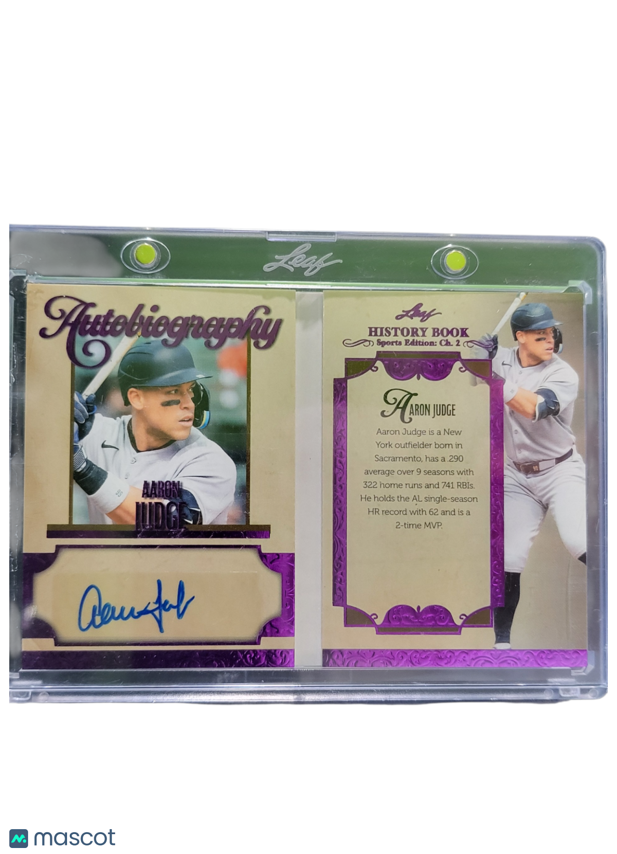 2025 Leaf History Book Sports Edition Ch. 2 Aaron Judge #A-Aj1  2 / 5