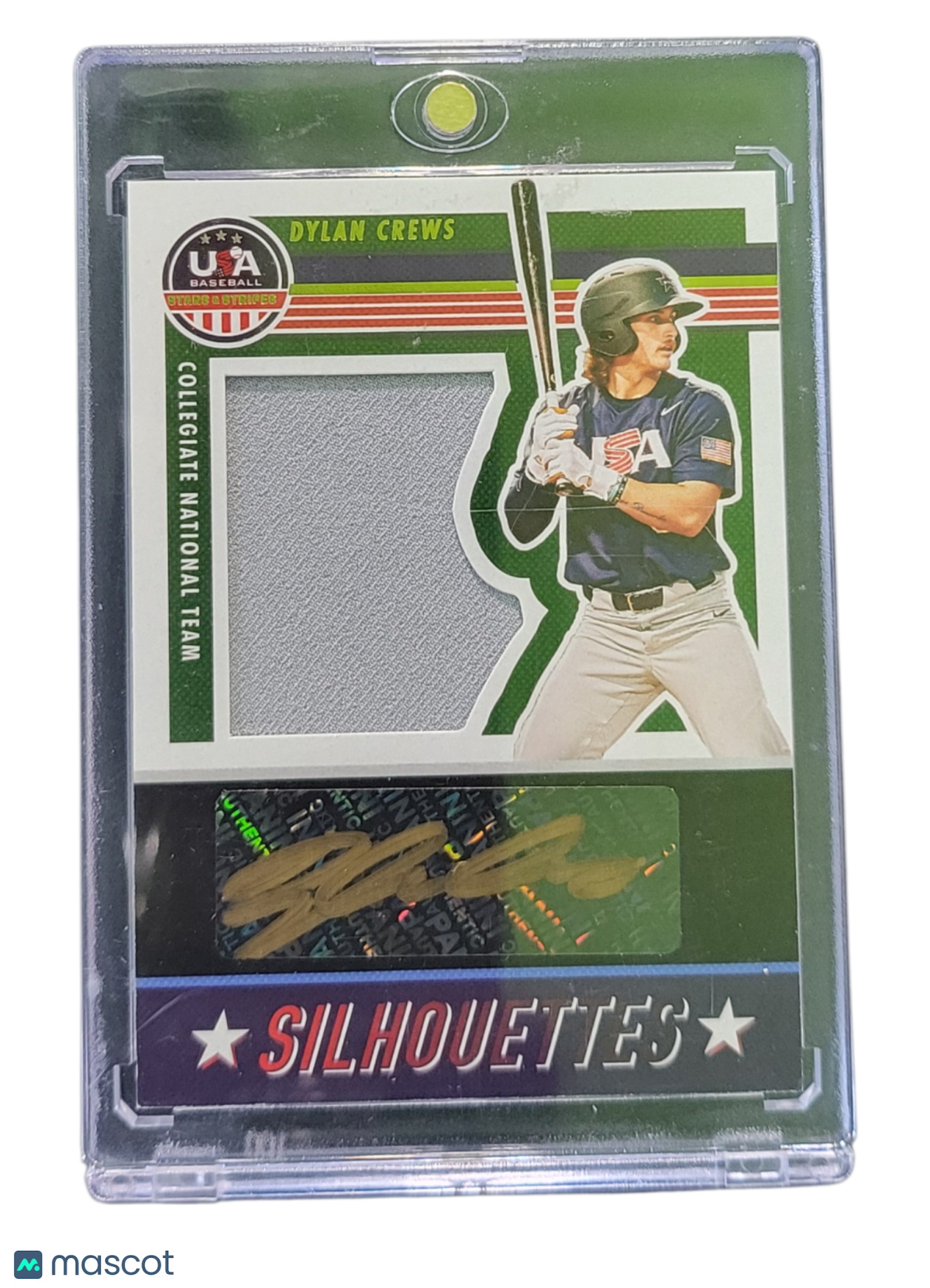 2023 Panini Usa Baseball Stars & Stripes Silhouettes Dylan Crews #Sil-Dc Jersey