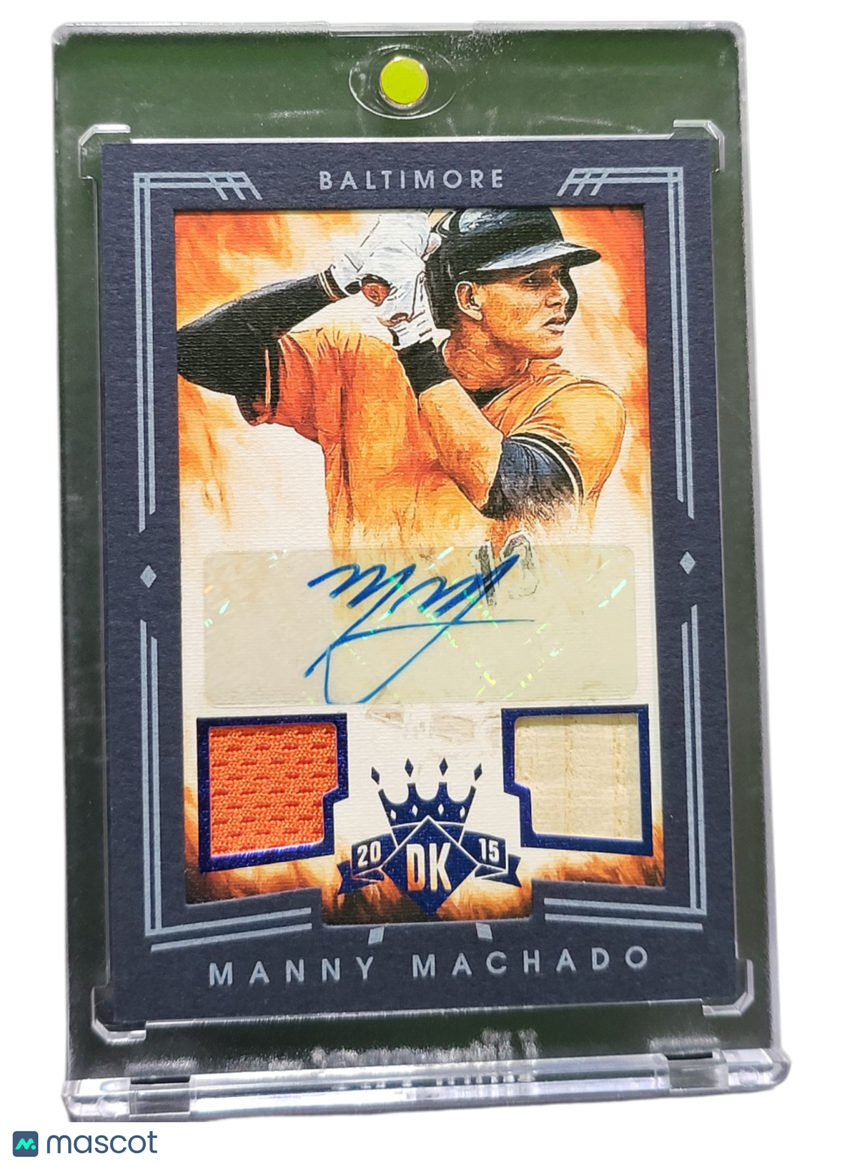 2015 Panini Diamond Kings Manny Machado #95 04/10 Dual Patch Memorabilia