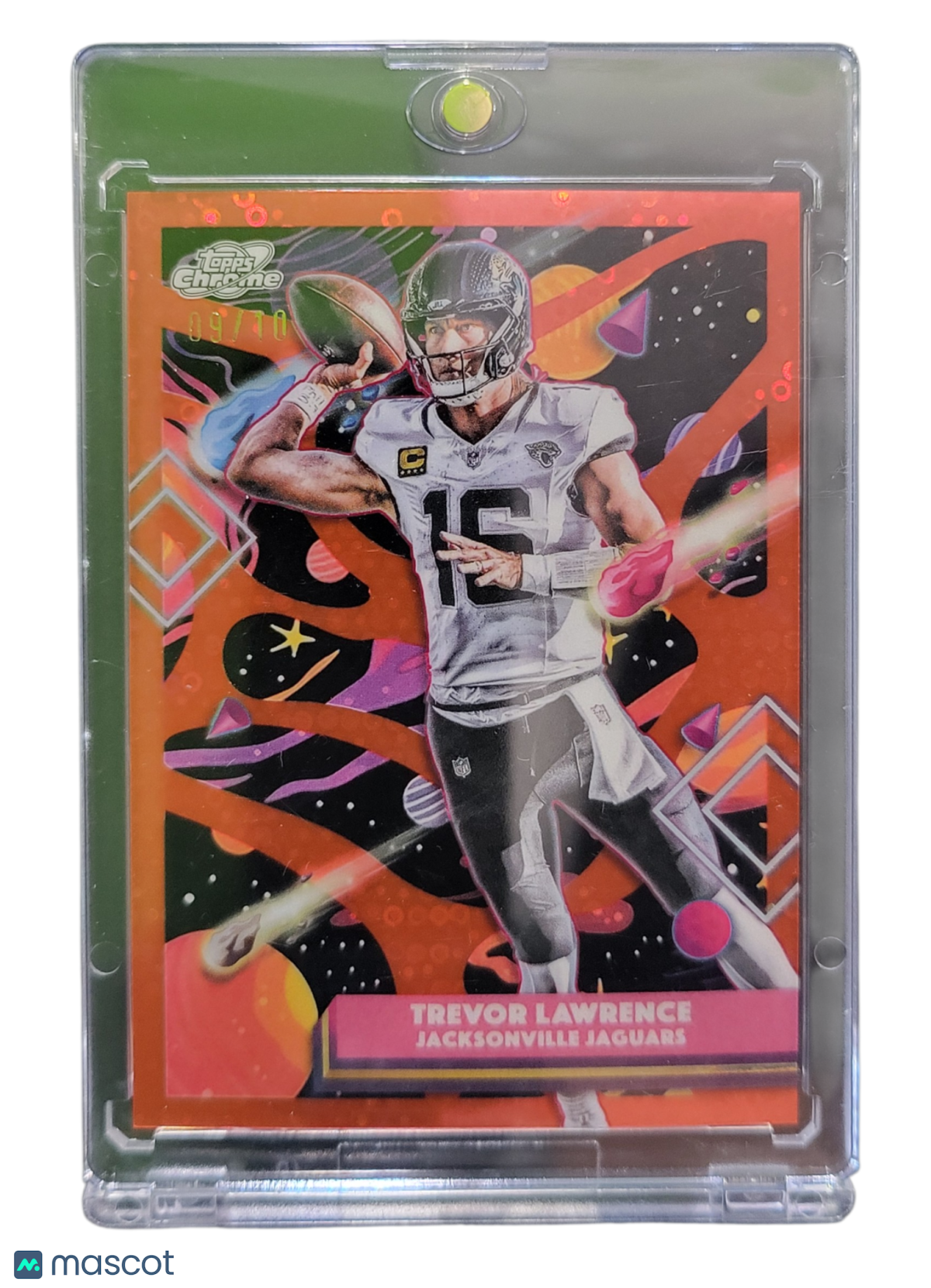 2025 Topps Chrome Cosmic Trevor Lawrence #44 Orange Planetary Pursuit 09/10