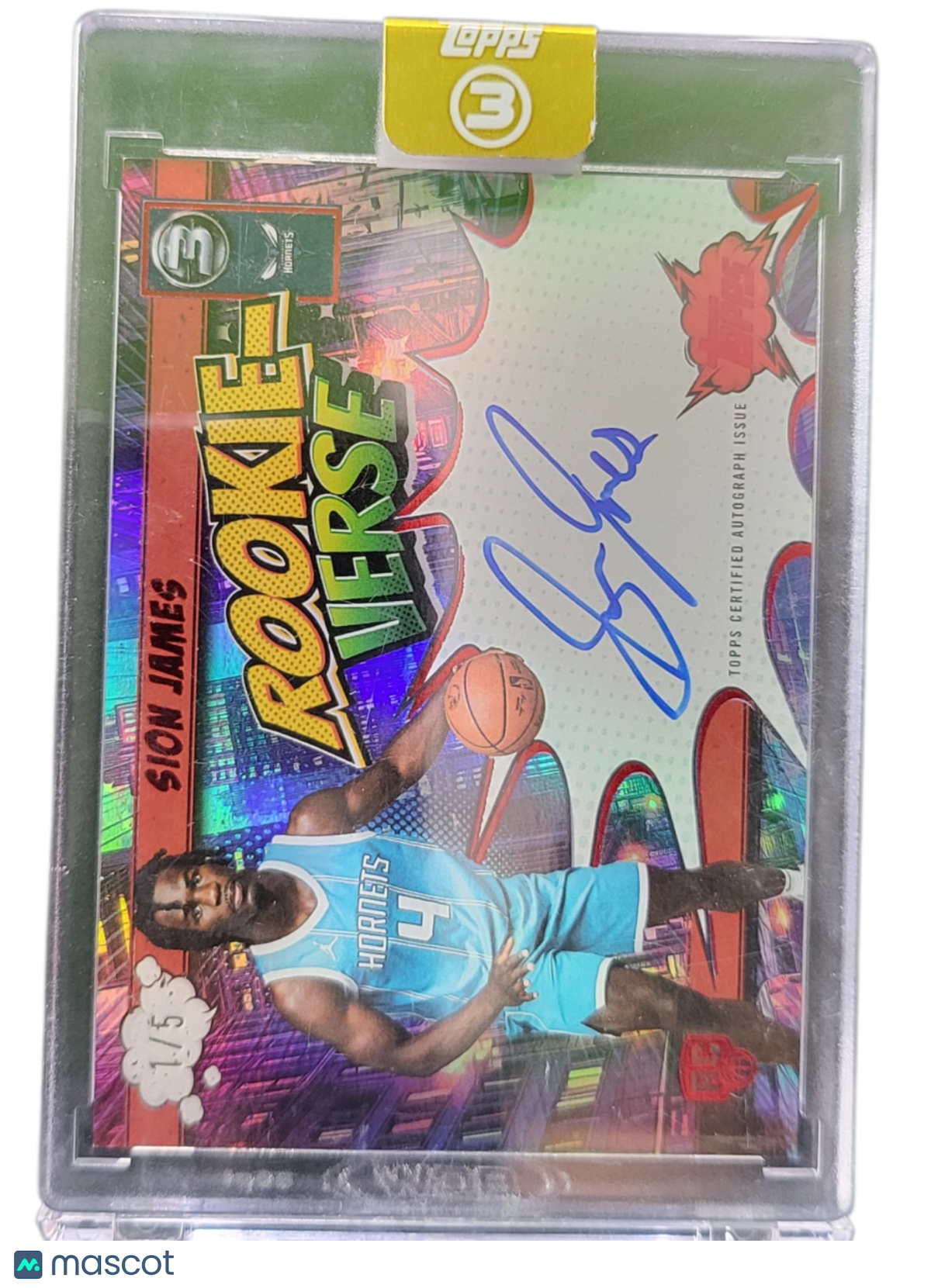 2026 Topps 3 Rookie-Verse Sion James #Rv-Sj 1/5