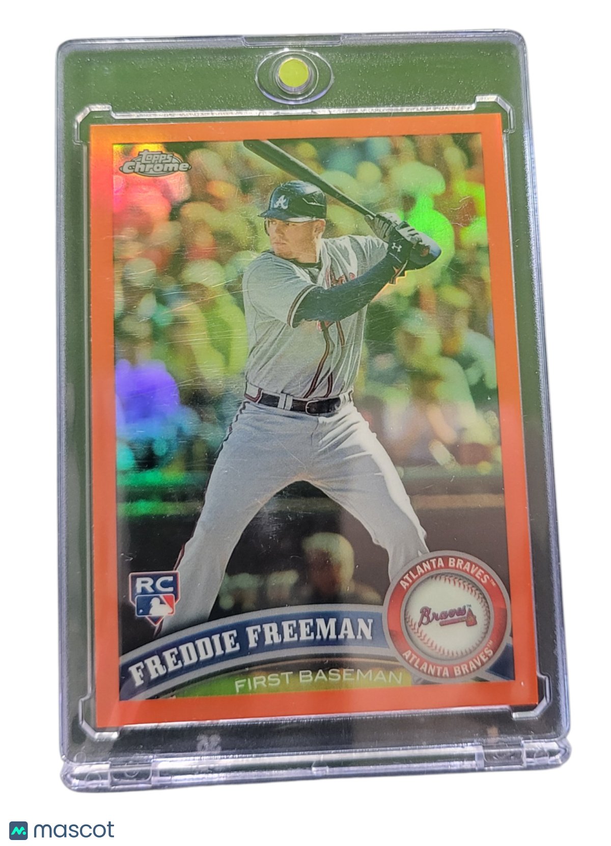 2011 Topps Chrome Freddie Freeman #173 Orange Refractor Rc