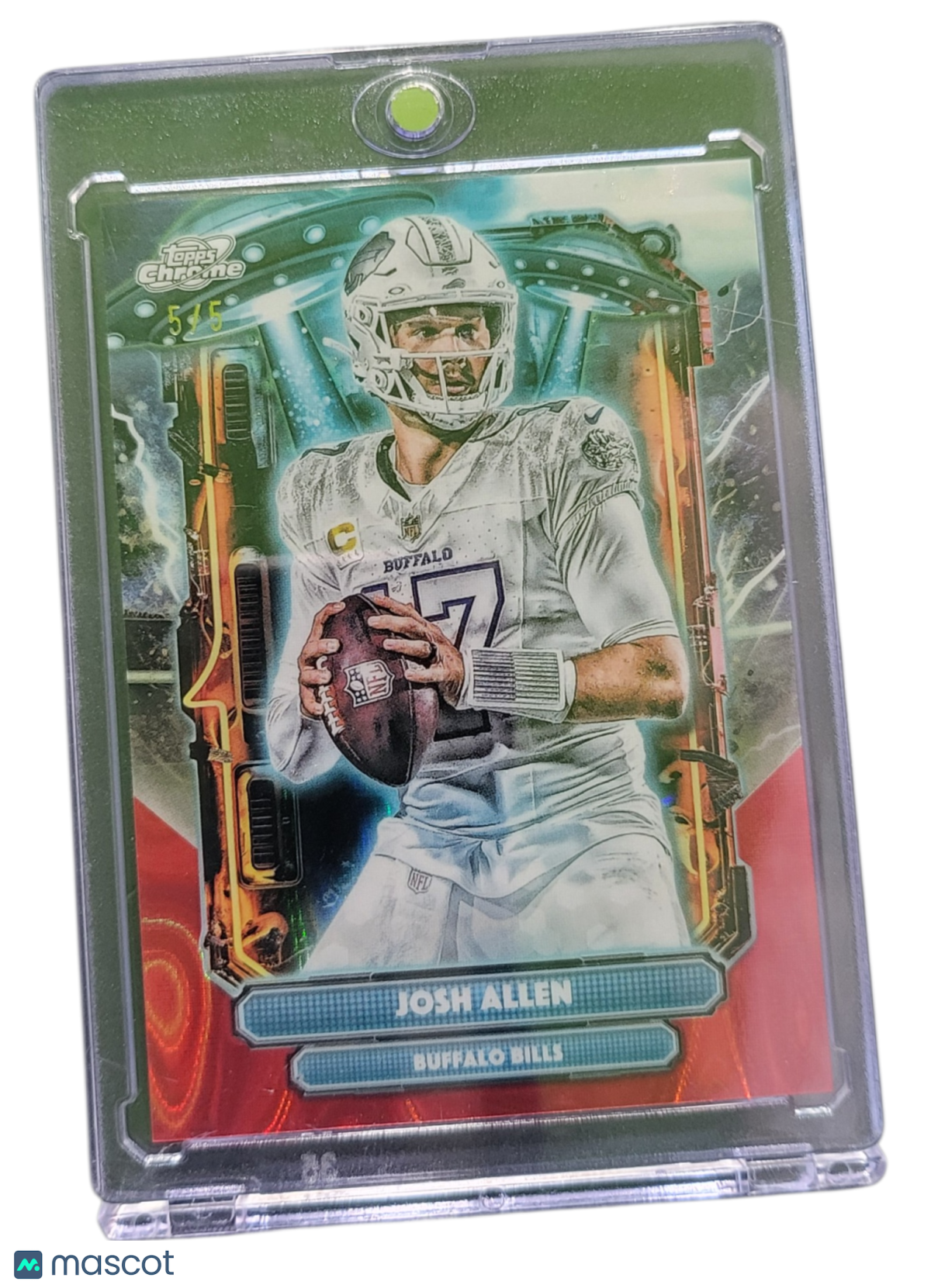 2025 Topps Chrome Ex-Terrestrial Josh Allen #Et-7 Red Refractor