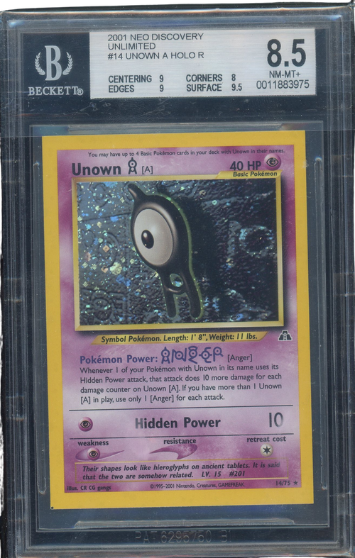 Sports BGS 8.5 Unknown A Holo R Neo Discovery