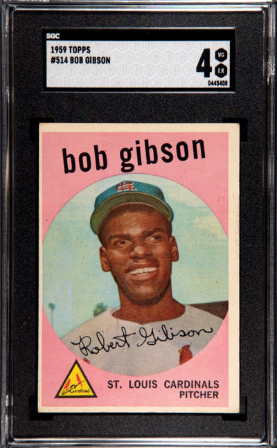 Pokémon Panini 1959 Topps #514 Bob Gibson SGC 4