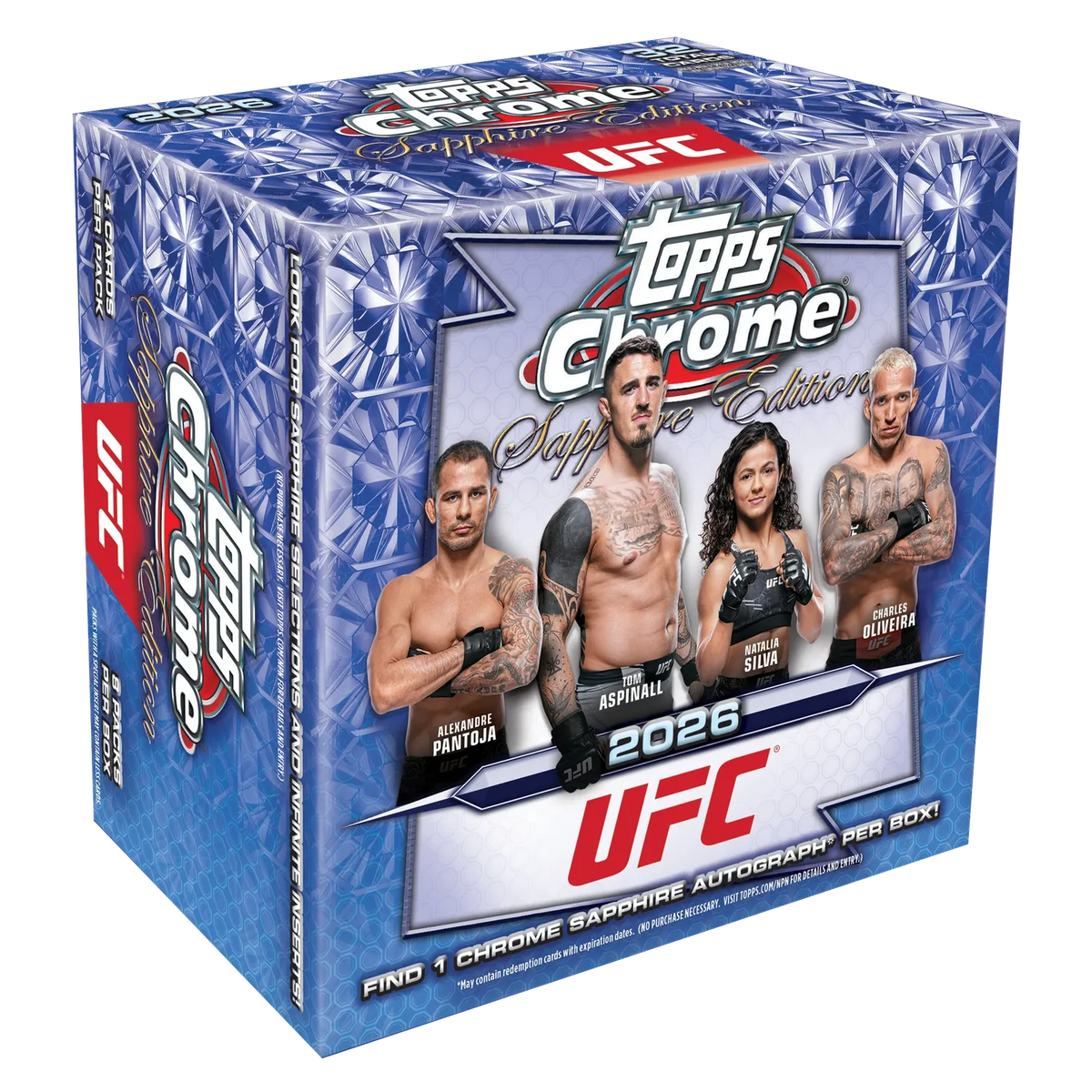 UFC MMA Topps 2026 Topps Chrome UFC Sapphire Box