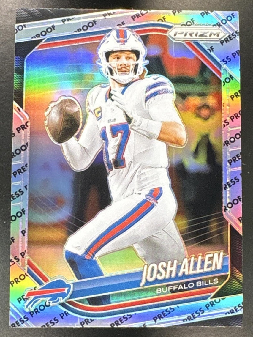 Football Panini 2025 Prizm #167 Josh Allen Press Proof SSP