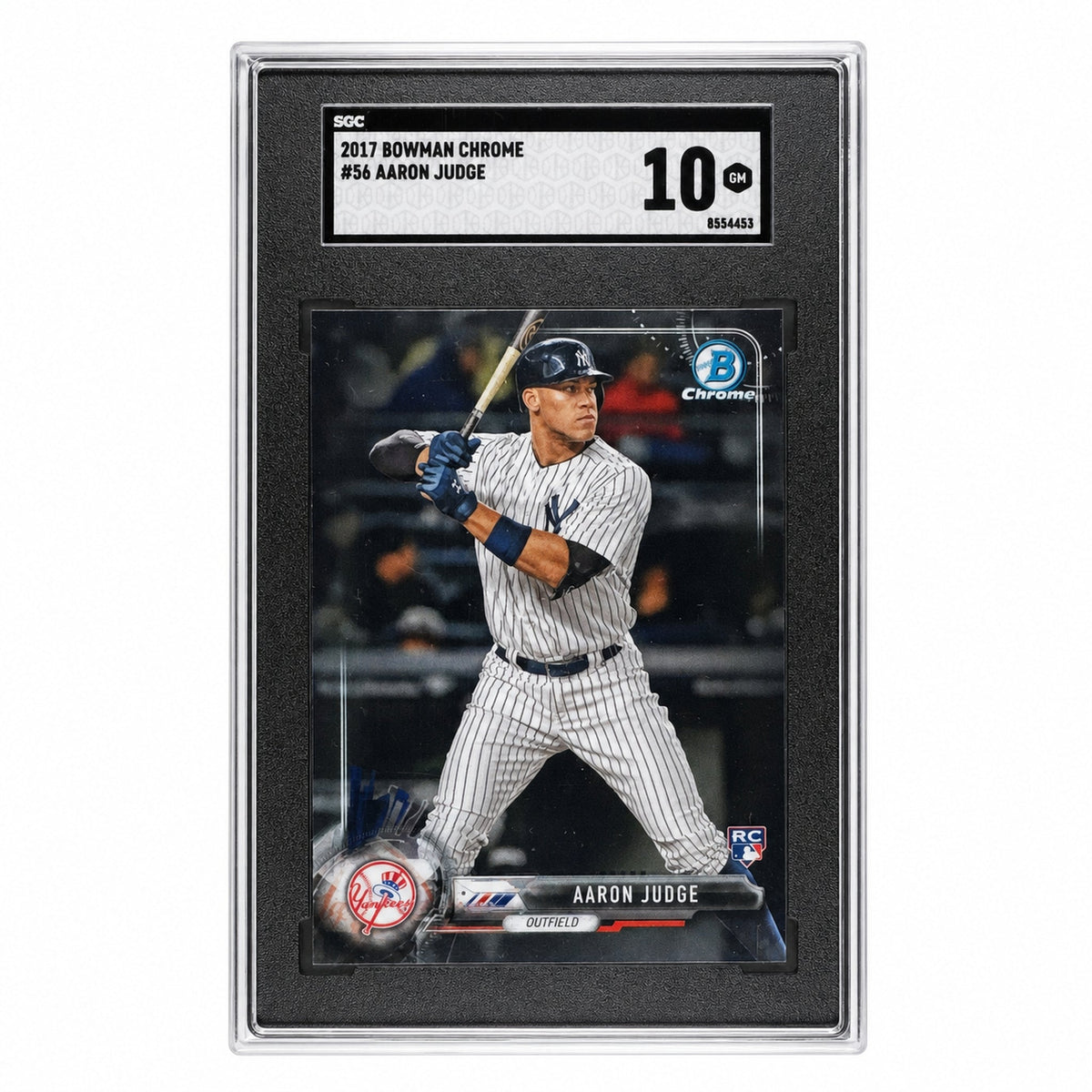 Pokémon Panini 2017 Bowman Chrome Aaron Judge #56 Rookie Rc SGC 10