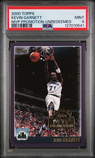 Pokémon Panini 2000 Topps Mvp Promotion-Unredeemed Kevin Garnett PSA 9