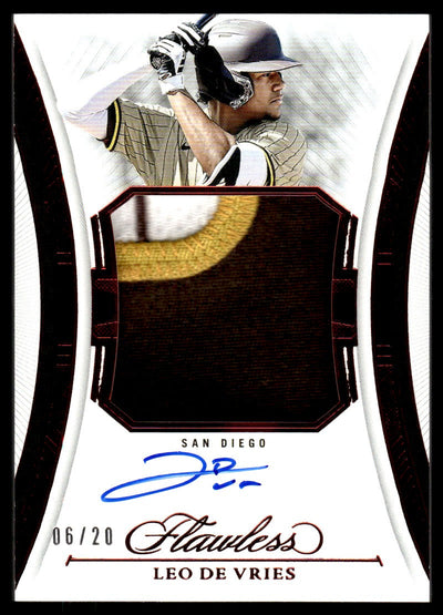 Baseball Panini 2025 Flawless Leo De Vries Patch Auto /20