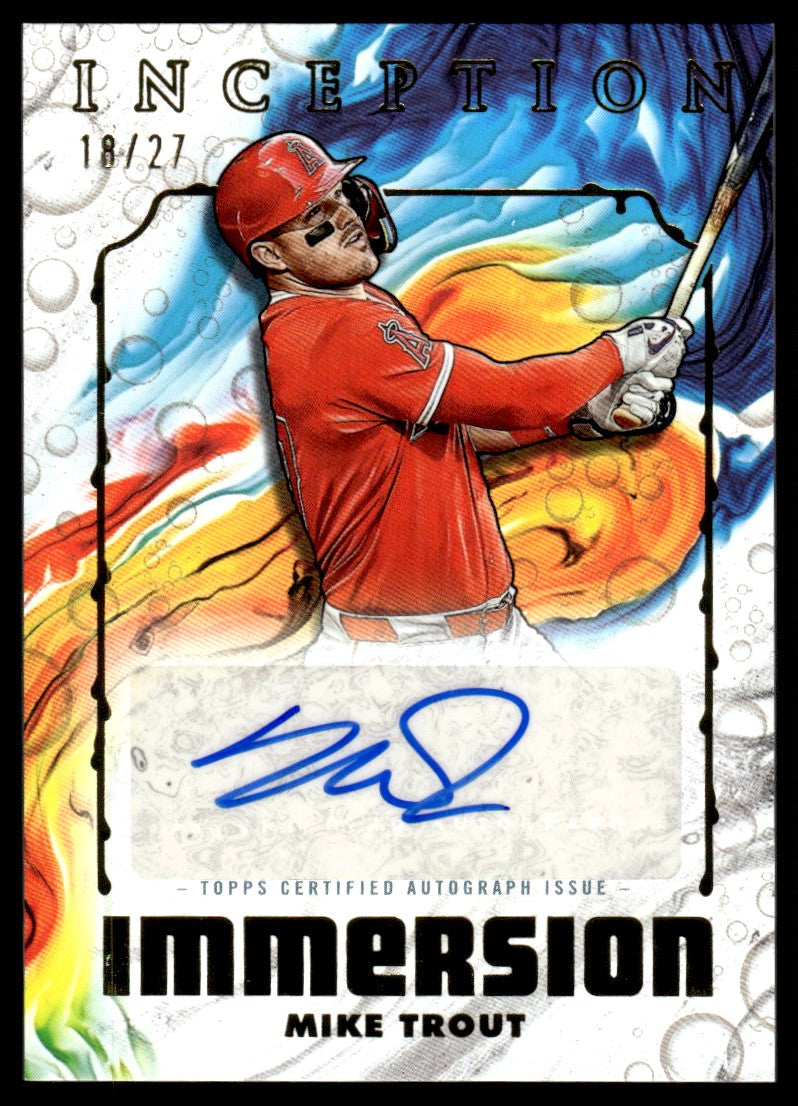 Baseball Topps 2025 Inception Mike Trout Immersion Auto /27