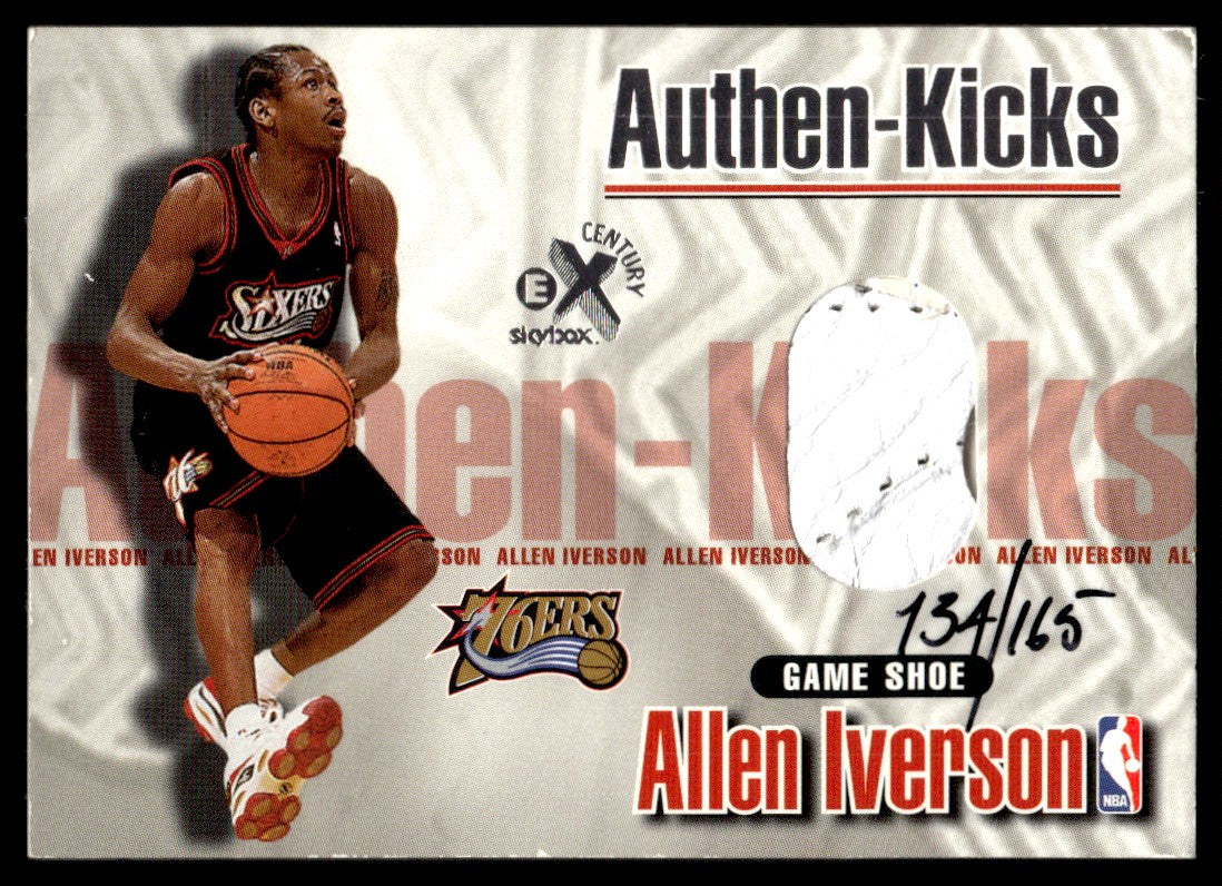 Basketball 1999 E-X Century Allen Iverson Authen-Kicks Game-Used Shoe Patch /165