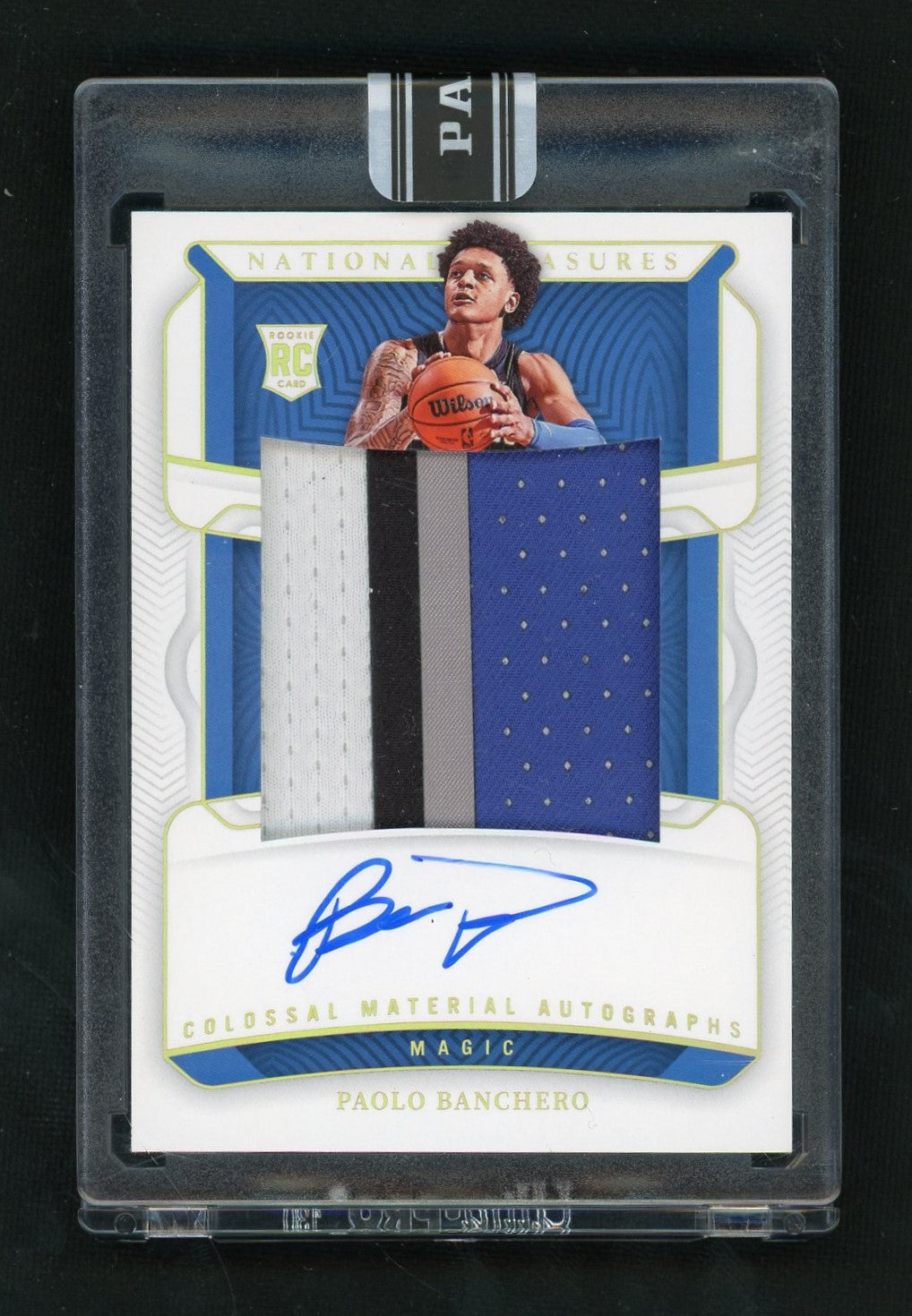 Basketball 2022 National Treasures Paolo Banchero Colossal Rookie Patch Auto Black Box 1/1