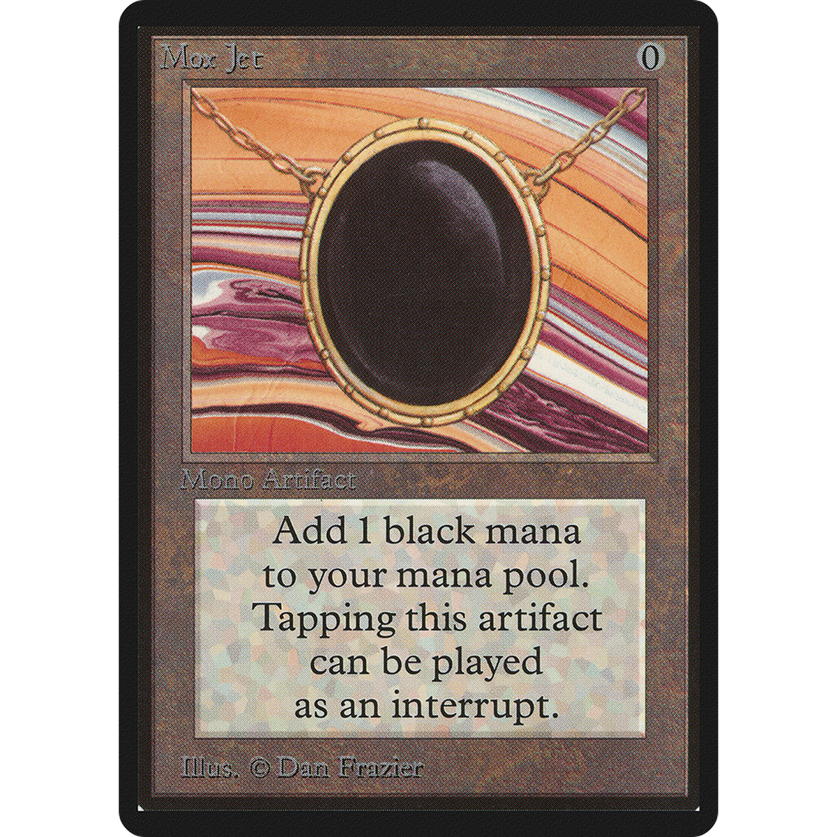 Magic The Gathering Mox Jet [Limited Edition Beta]