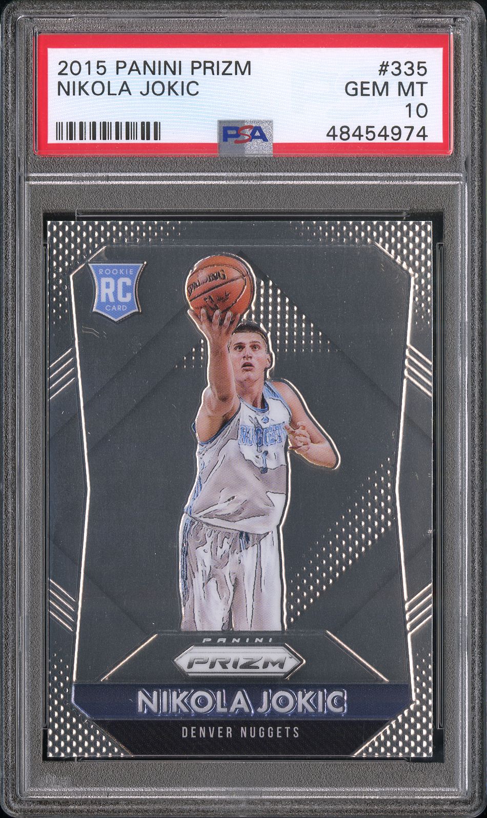 Pokémon Panini 2015 Panini Prizm Nikola Jokic #335 PSA 10