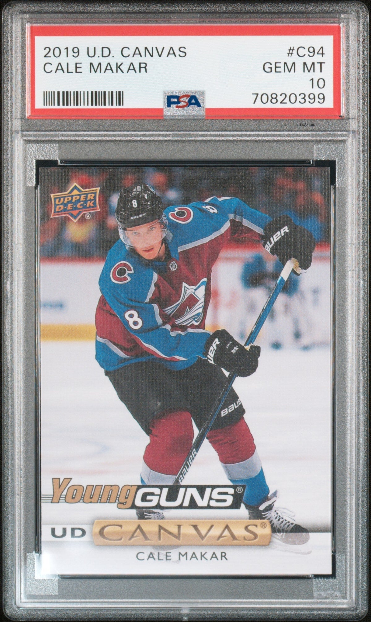 Pokémon Panini 2019 Upper Deck Canvas Cale Makar #C94 PSA 10