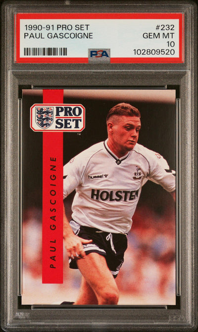 Pokémon Panini 1990 Pro Set Paul Gascoigne #232 PSA 10 102809520